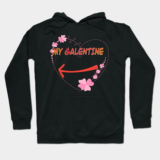 Galentines day and Valentine’s Day sweet tee Hoodie by sailorsam1805